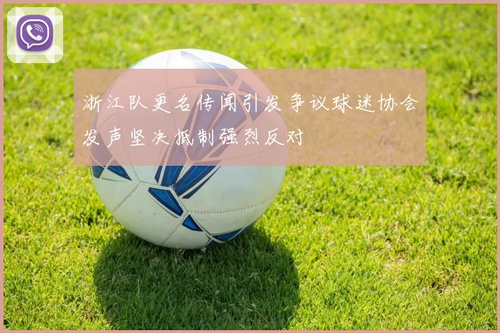 浙江队更名传闻引发争议球迷协会发声坚决抵制强烈反对