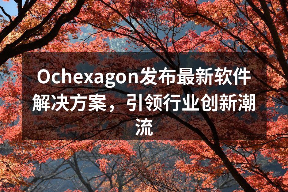 Ochexagon发布最新软件解决方案，